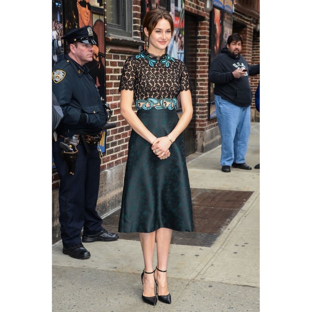 MARY KATRANTZOU Lamur Paisley Lace Jacquard Mini Dress Green Black -Women's US 6